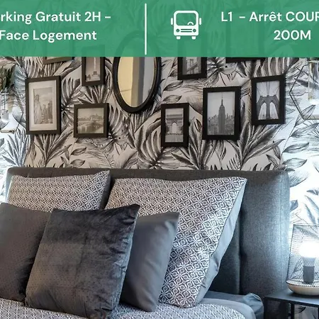 La Halte Troyenne - Gare - Parking - Confort & Cosy - Rent Immo Appartement Sainte-Savine