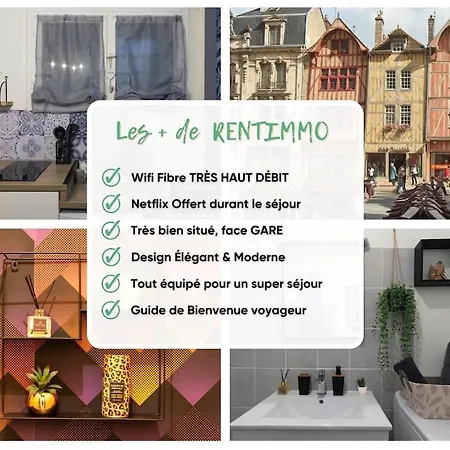 La Halte Troyenne - Gare - Parking - Confort & Cosy - Rent Immo
